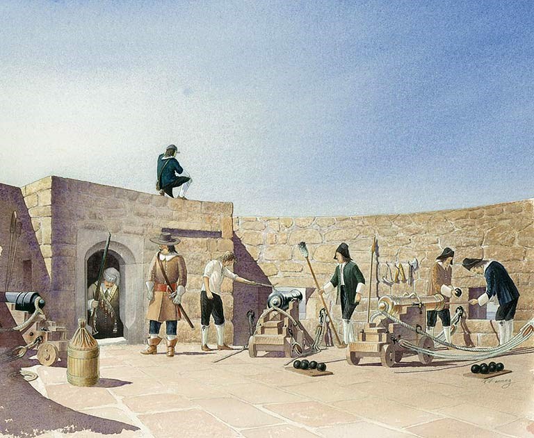 The gun platform of Cromwell’s Castle