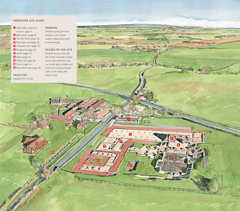 Wroxeter Site Map