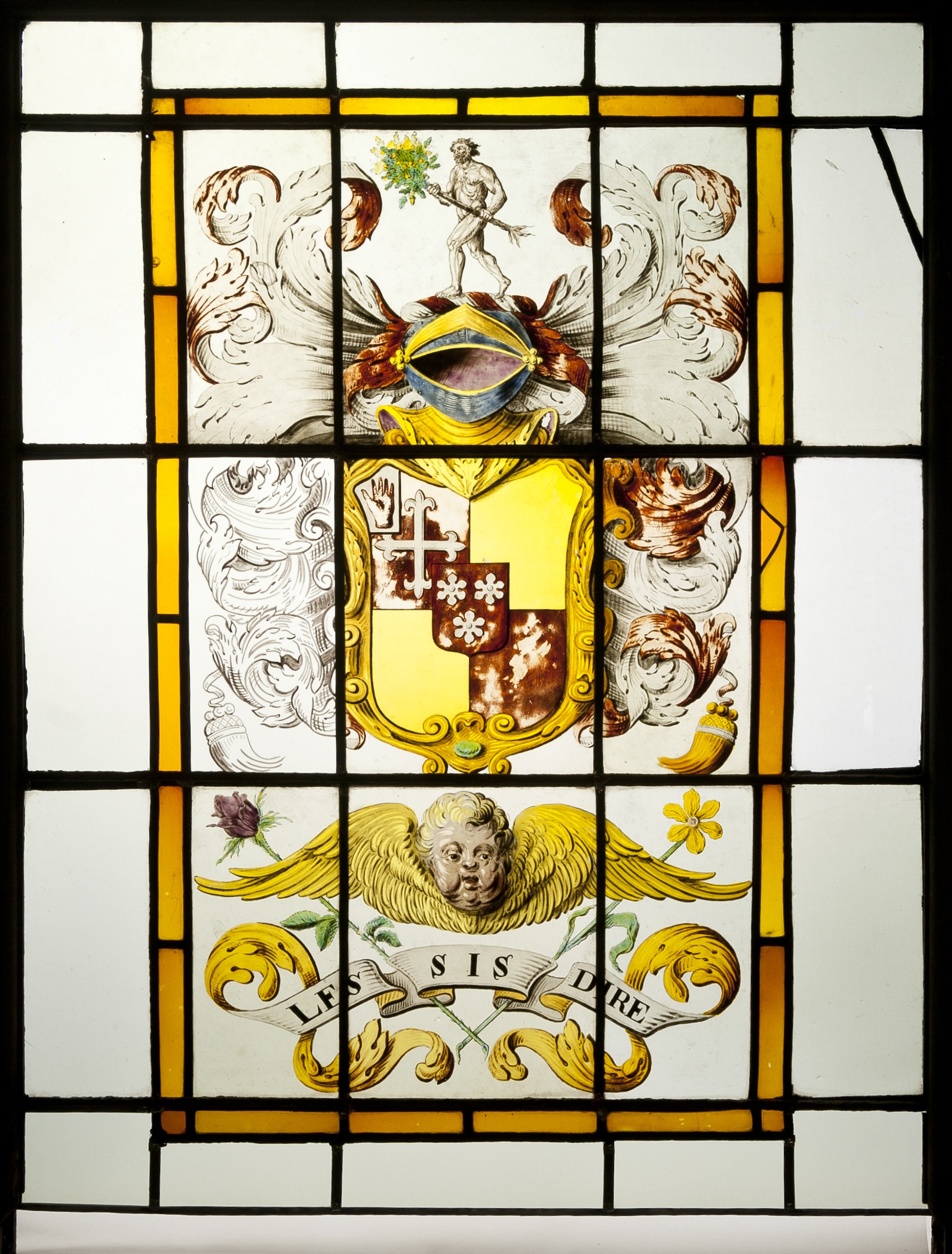 Image: Window to celebrate the marriage of the Middletons at Belsay