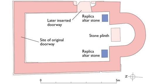 Plan of Benwell Roman Temple