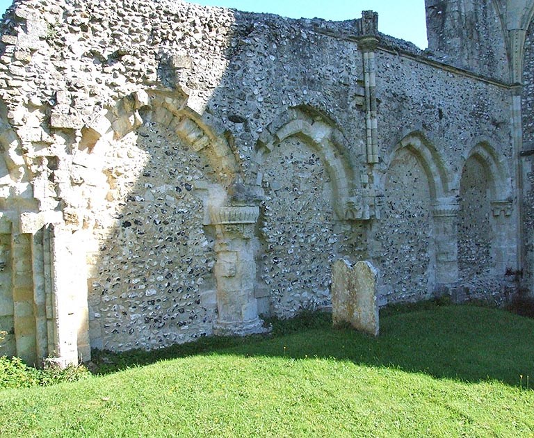 North wall of the nave