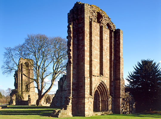 The west front of the abbey church survives almost complete