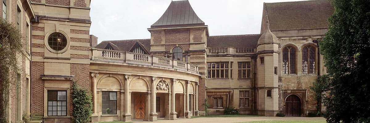 The main entrance to Eltham Palace
