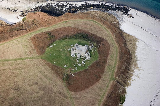 An aerial view of the Old Blockhouse