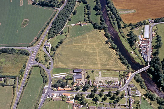 Aerial view of Piercebridge