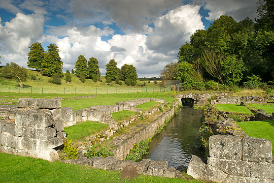 The Maltby Dike, one of two water supplies for Roche abbey which flows through the latrine area