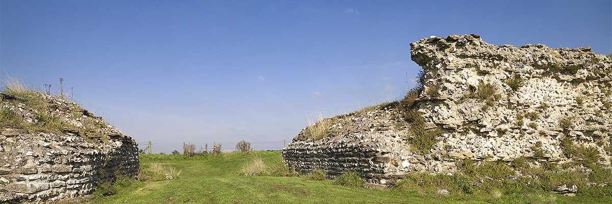 The south gate at Silchester Roman City
