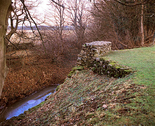 Ramparts at Stanwick, reinforced with a wall, enclosed an area nearly four miles long