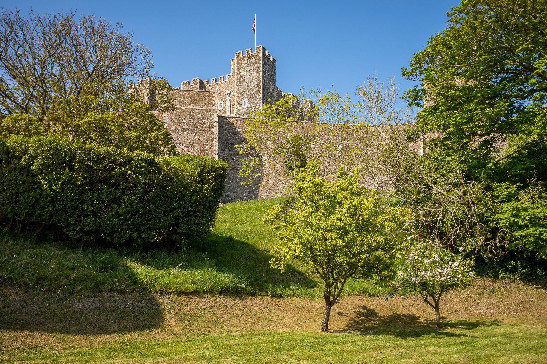 Private garden and view of the castle