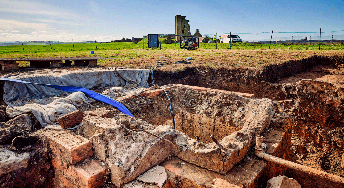 Image: a view of the newly discovered Cold War bunker at Scarborough Castle