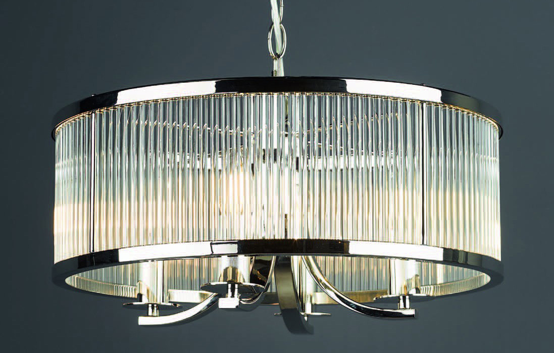 Eltham Palace four light pendant