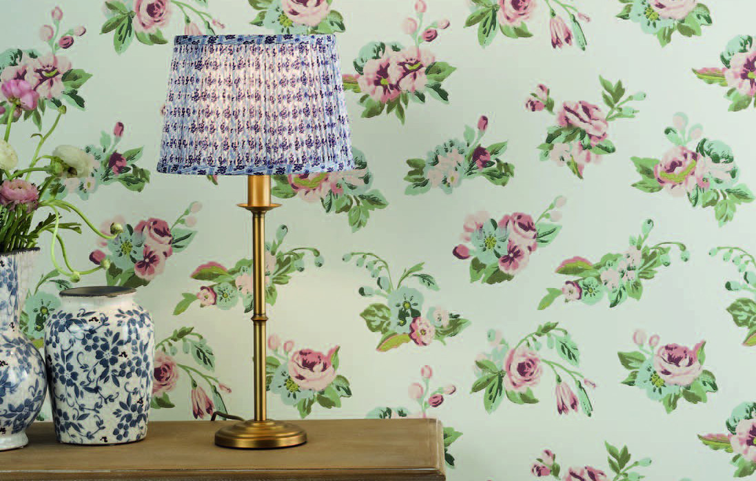 Marble Hill aged brass table lamp.