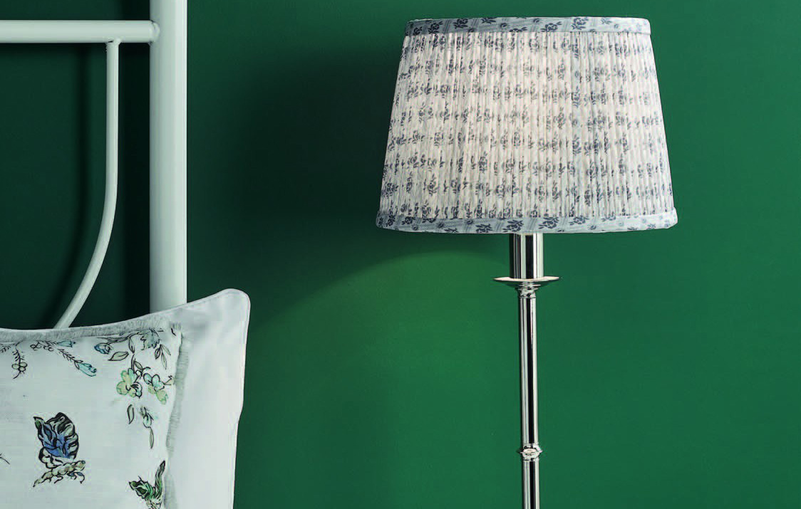 Marble Hill polish nickel table lamp