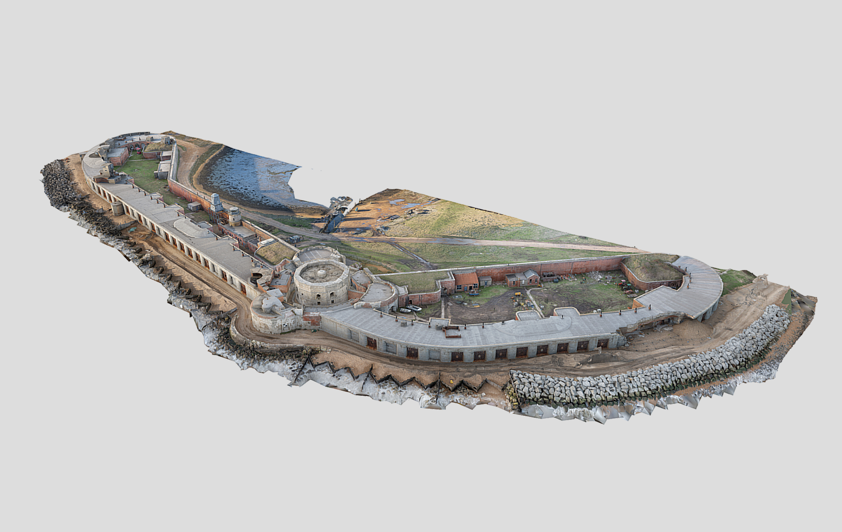 Image: 3D model of Hurst Castle