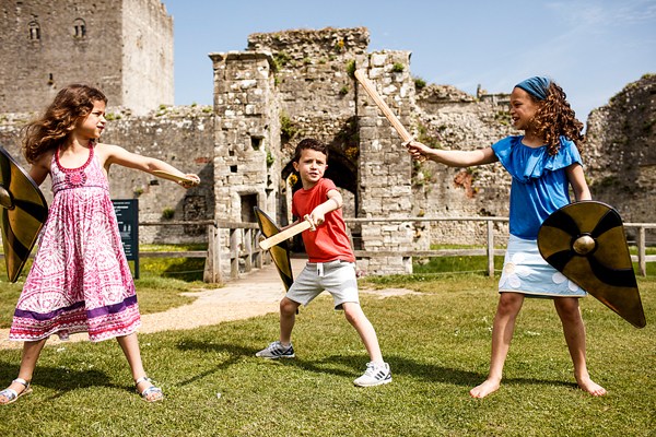 Portchester Castle, Hampshire "Portchester has everything: history, harbour, church, ramparts, views for miles, family friendly  events and even cricket in the grounds."