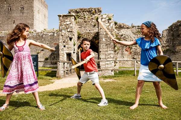 Portchester Castle, Hampshire "Portchester has everything: history, harbour, church, ramparts, views for miles, family friendly  events and even cricket in the grounds."