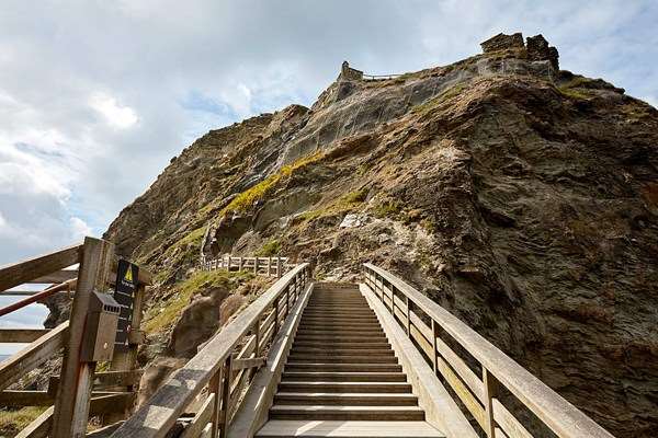 Tintagel Castle, Cornwall "Perfect combination of castle in a breathtaking clifftop location, stunning views of the sea, and beach cove tunnels down below."