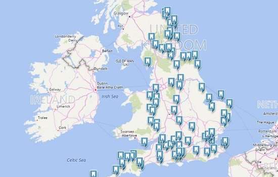 Uk Castles Map