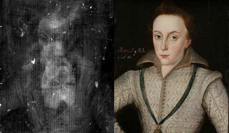 X-radiography of a portrait of Henry, Prince of Wales (1594–1612) from the collection at Audley End House, Essex X-radiography of a portrait of Henry, Prince of Wales (1594–1612) from the collection at Audley End House, Essex
