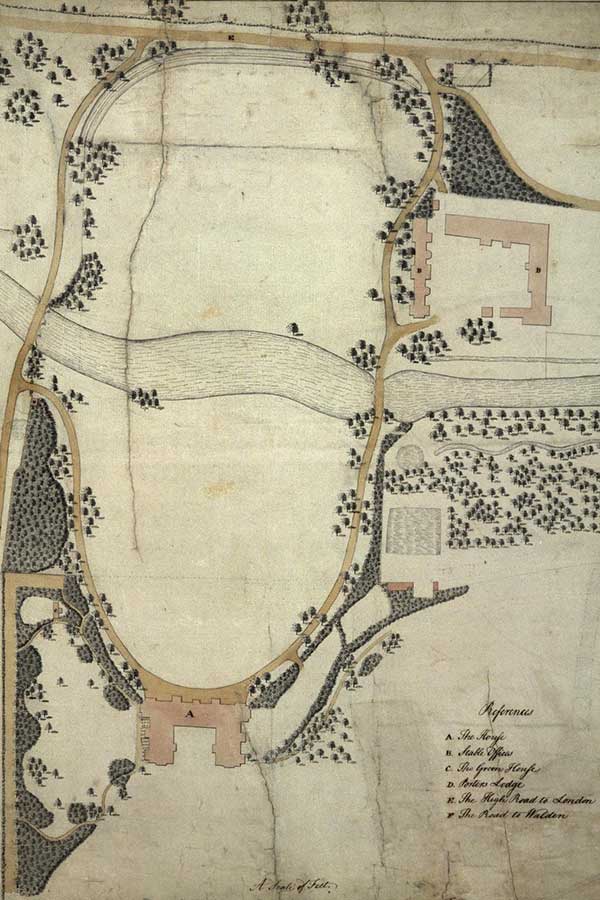 Capability Brown’s 1762 design for the landscape at Audley End