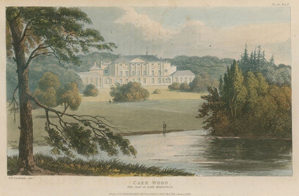 Repton produced a design for Kenwood, north London, in the 1790s. This engraving shows the landscape in 1825.