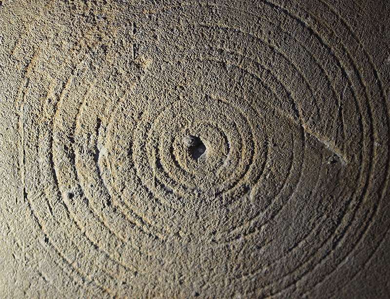 A witch’s mark at Bolsover Castle in Derbyshire