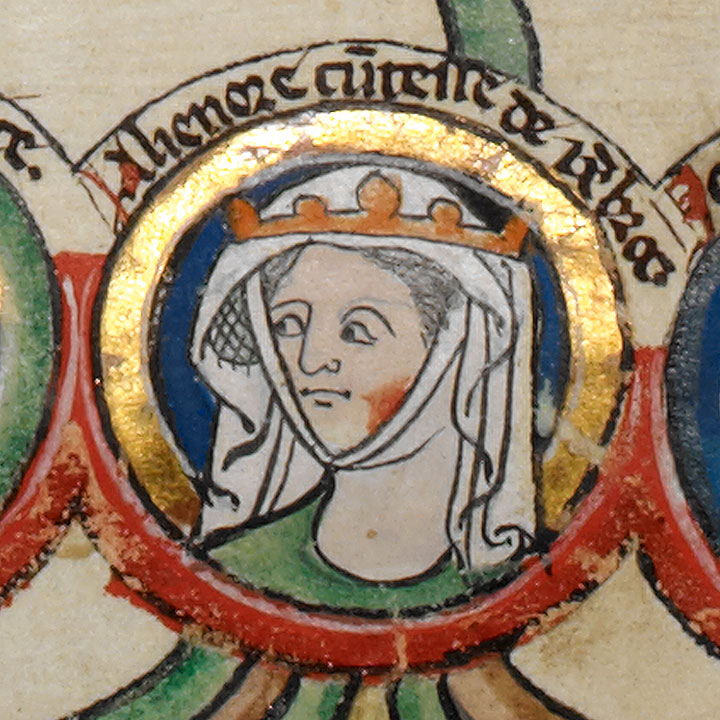 Eleanor de Montfort, depicted in a 13th-century genealogy of the Kings of England Eleanor de Montfort, depicted in a 13th-century genealogy of the Kings of England