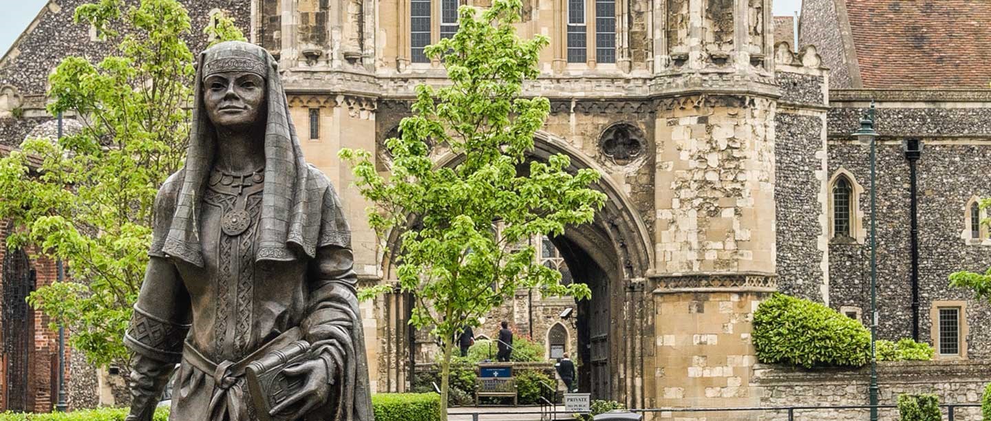 Statue of Queen Bertha of Kent