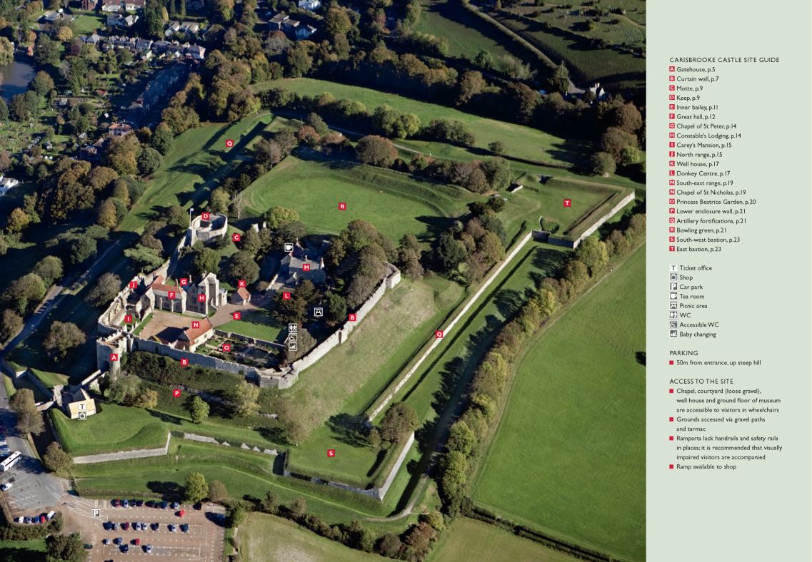 Carisbrooke Site Map