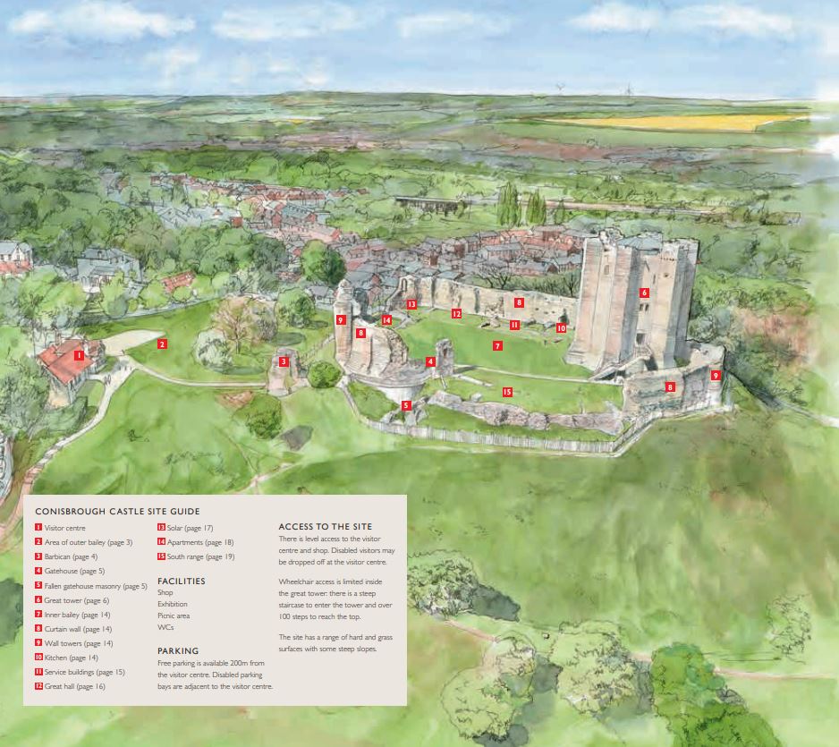 Conisbrough Site Map