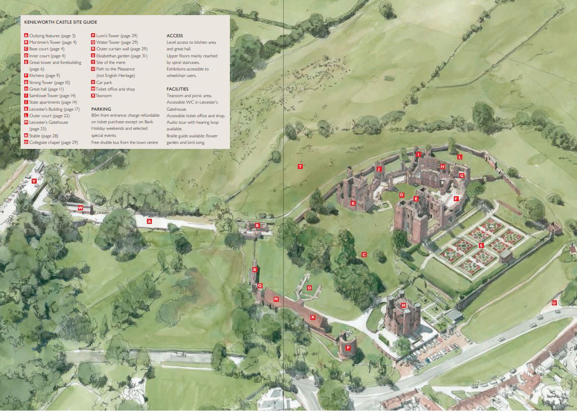 Kenilworth Site Map