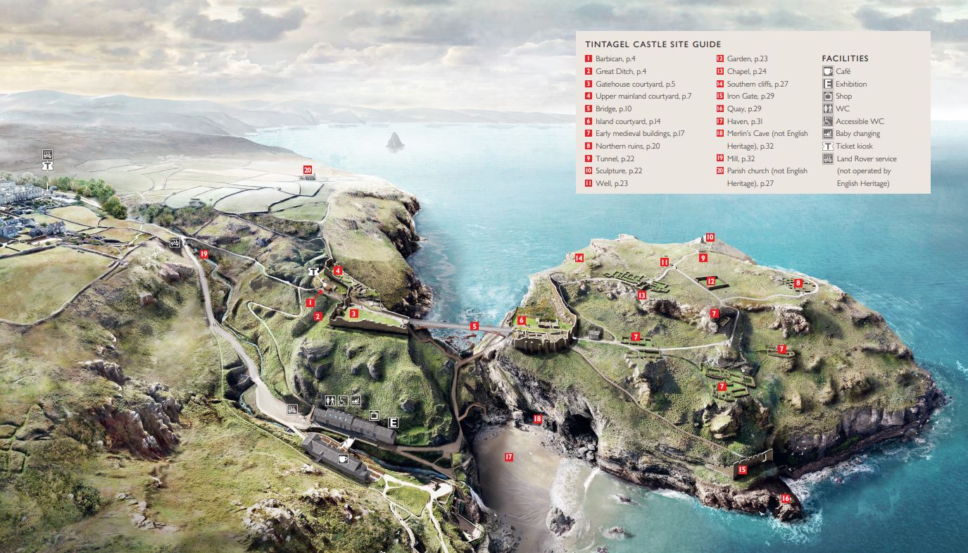 Tintagel Site Map