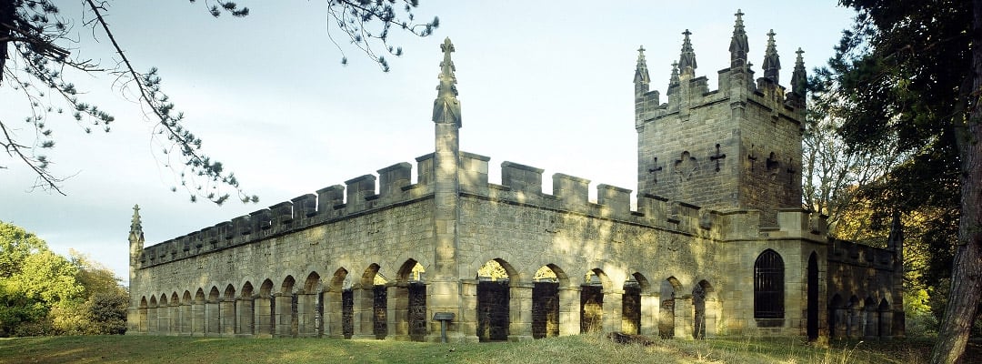 Auckland Castle Deer House, at the centre of a Durham hunting park