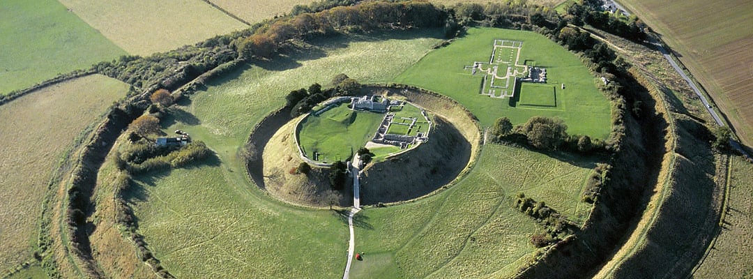 Aerial view of Old Sarum