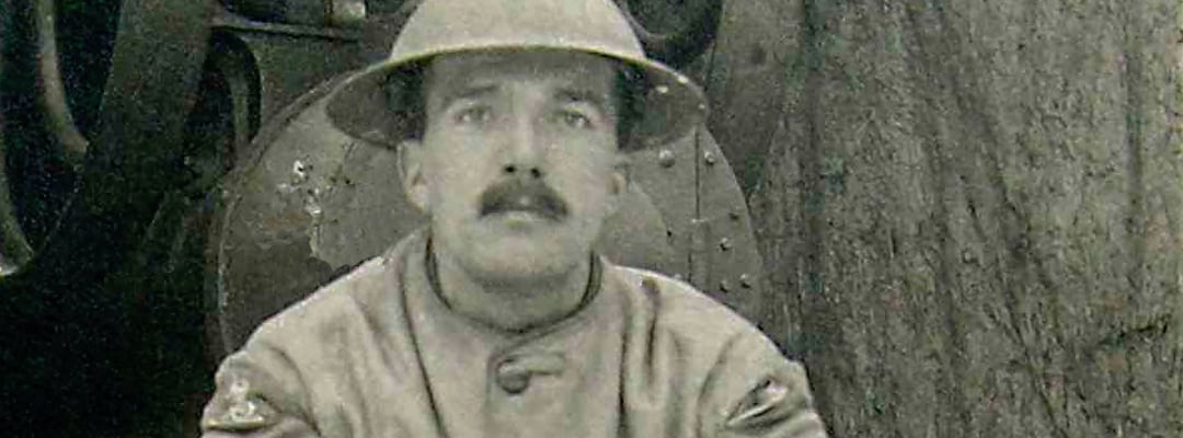 John Glasson Thomas on battery duty in France in February 1917 John Glasson Thomas on battery duty in France in February 1917