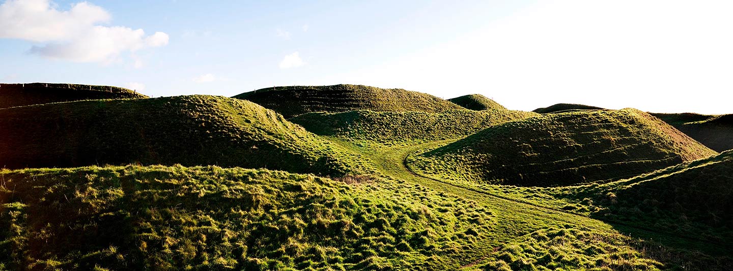 The ramparts at Maiden Castle, Dorset, one of the largest hillforts in the country The ramparts at Maiden Castle, Dorset, one of the largest hillforts in the country