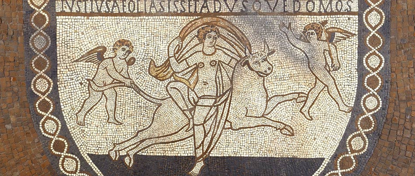 Mosaic depicting Europa and the Bull