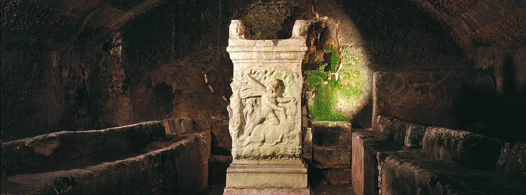 The mithraeum at San Clemente Basilica, Rome The mithraeum at San Clemente Basilica, Rome