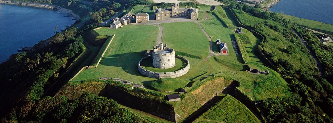 Aerial view of Pendennis Castle Aerial view of Pendennis Castle