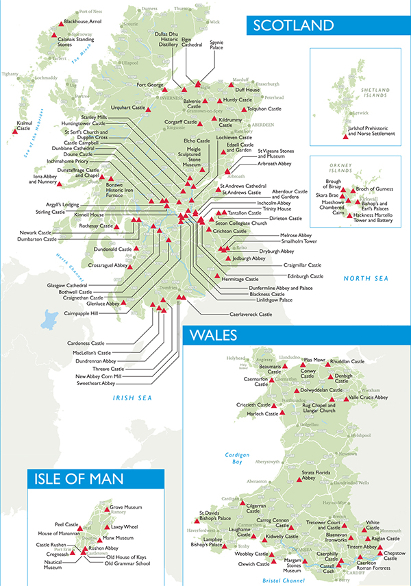 English Heritage Sites Map Associated Attractions | English Heritage