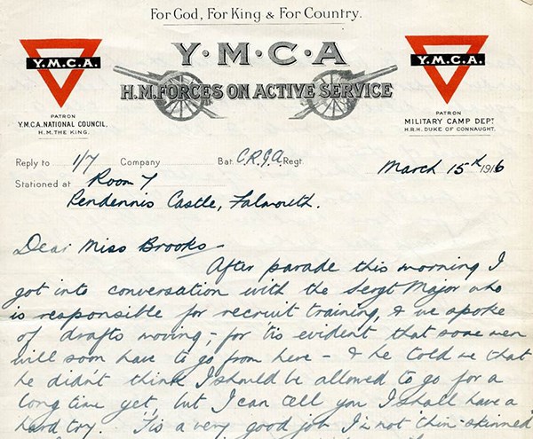 John Glasson Thomas' surviving letters