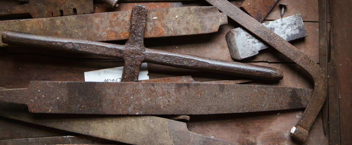Tools at Stott Park Bobbin Mill in Cumbria