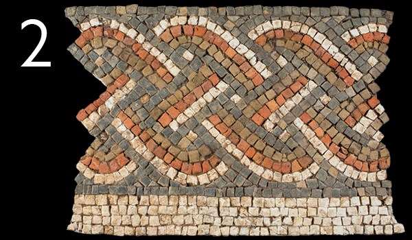Beadlam Roman Villa mosaic pavement: London College of Art helped with the conservation of this sample of mosaic pavement from Beadlam Roman Villa.