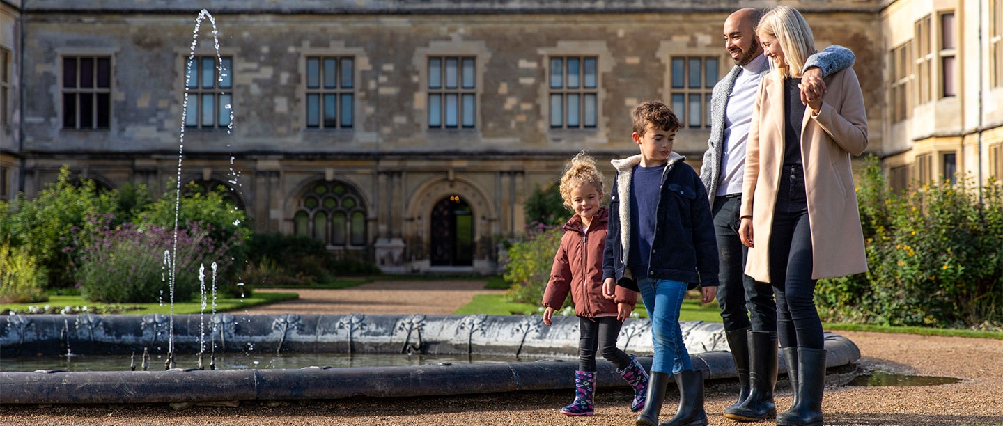 Image: family at Audley End House and Gardens