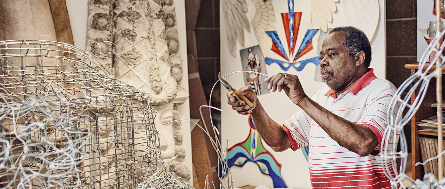 Image: Carl Gabriel in his studio