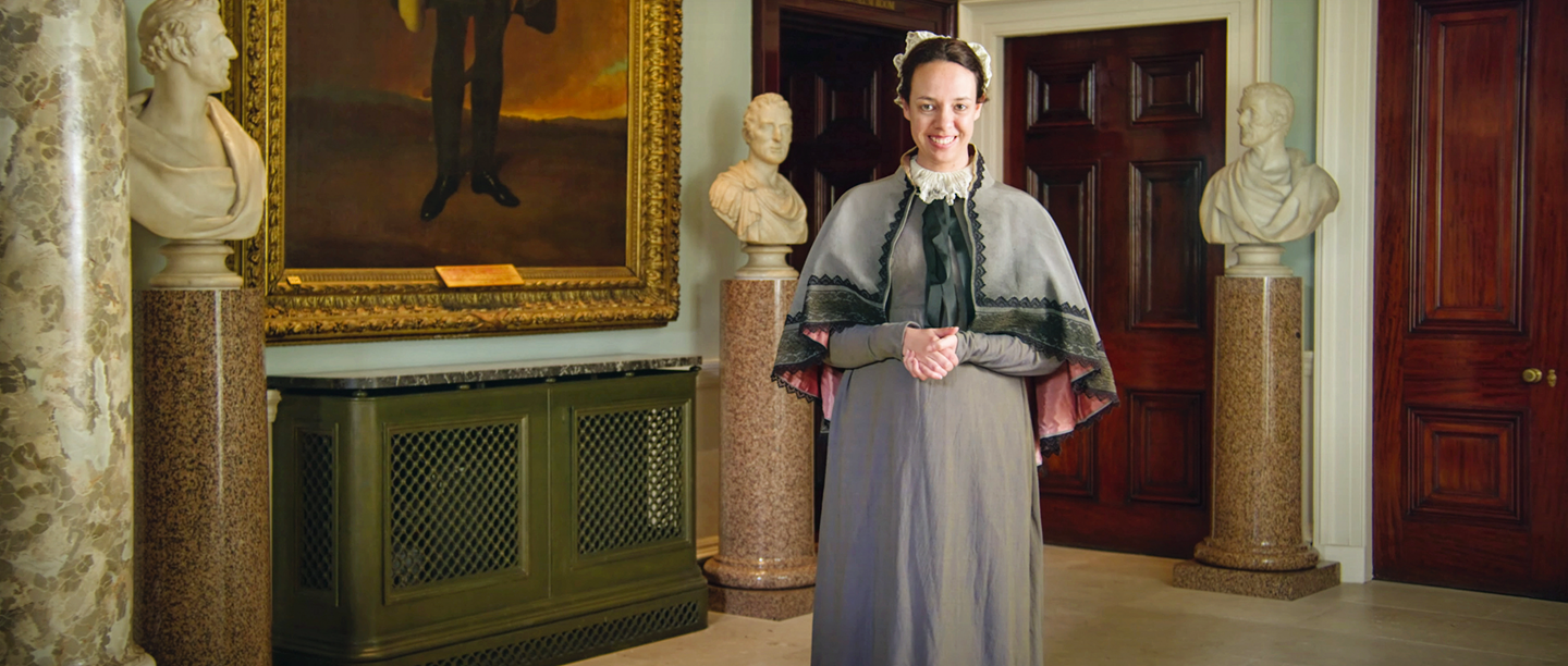 Image: Re-enactor playing the housekeeper at Apsley House