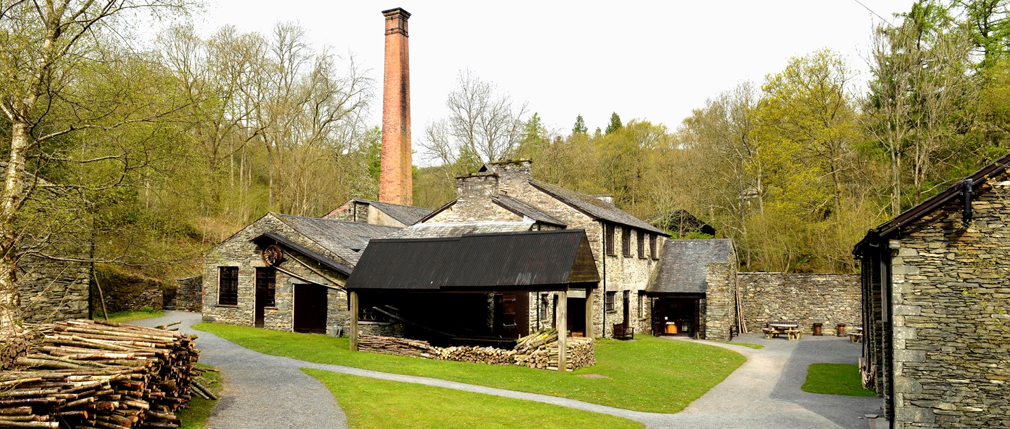 Image: a photo of Stott Park Bobbin Mill, in  Cumbria