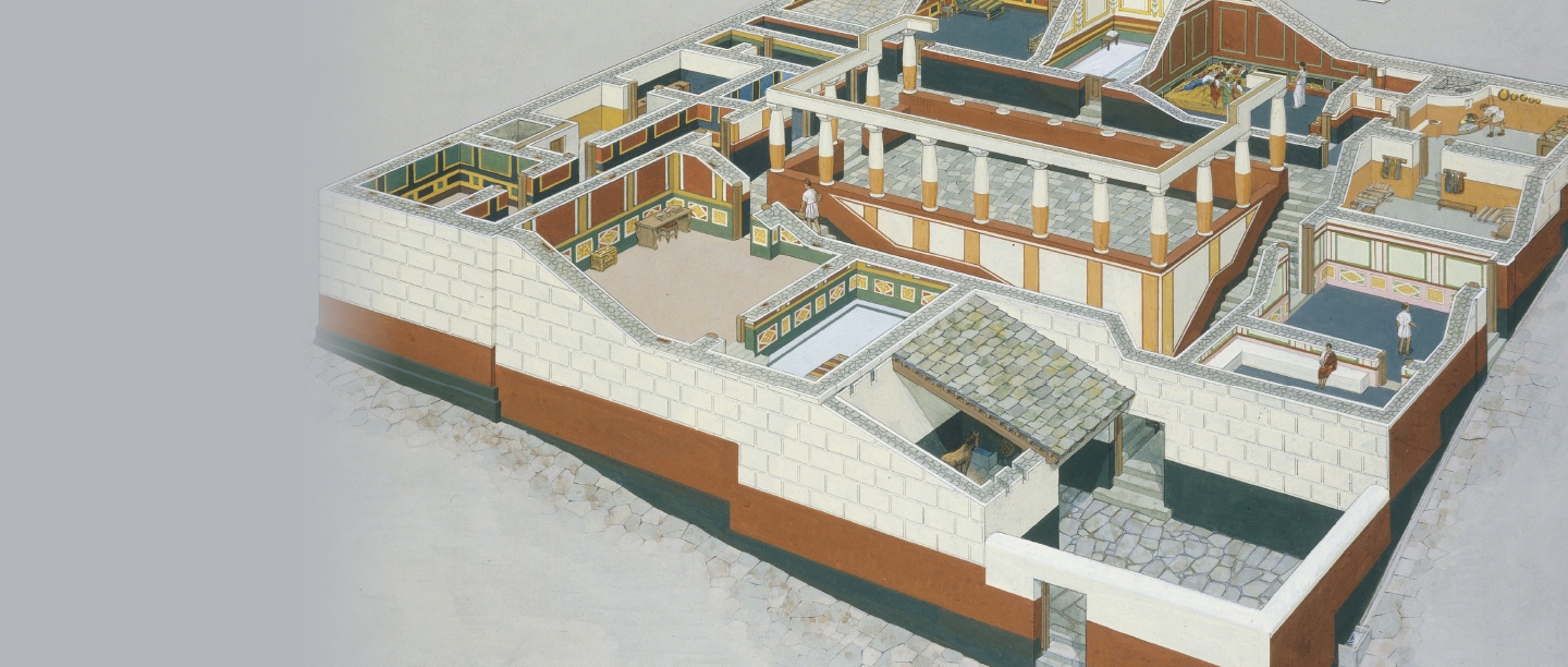 Illustration of Housesteads Roman Fort in Roman times