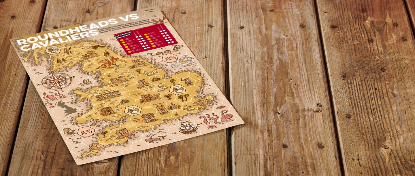 Image: Roundheads VS Cavaliers game board