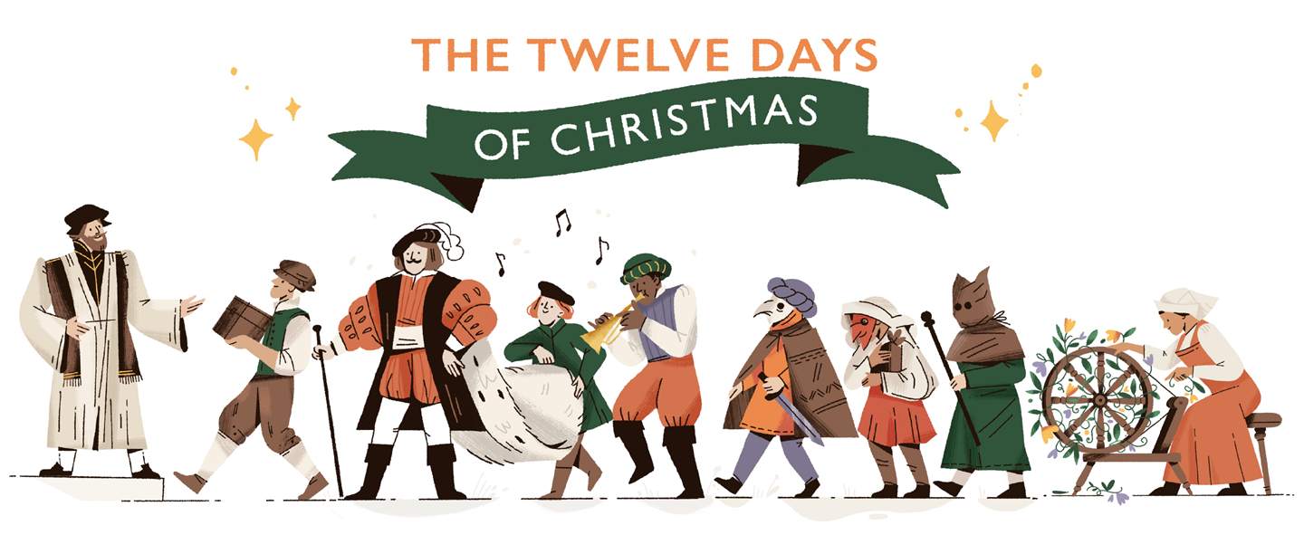 Text: The twelve days of Christmas